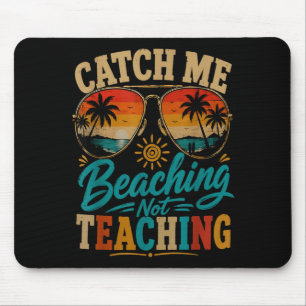 Fang an Landurlaub nicht unterrichtend retro Stran Mousepad