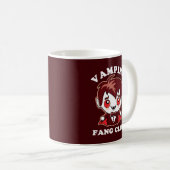 Fang Club | Funny Puff and Niedlich Vampire Square Kaffeetasse (VorderseiteRechts)