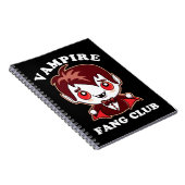 Fang Club | Funny Puff und Niedlich Vampire Notizblock (Rechte Seite)