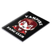 Fang Club | Funny Puff und Niedlich Vampire Notizblock (Linke Seite)