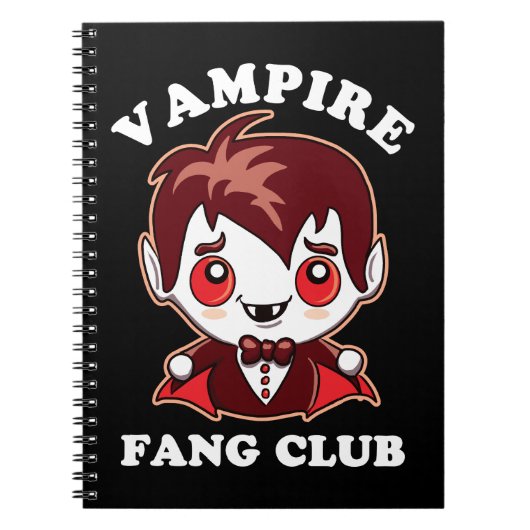 Fang Club | Funny Puff und Niedlich Vampire Notizblock (Vorderseite)