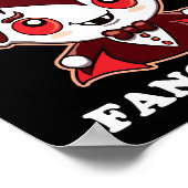 Fang Club | Funny Puff und Niedlich Vampire Poster (Ecke)