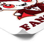 Fang Club | Funny Puff und Niedlich Vampire Poster (Ecke)
