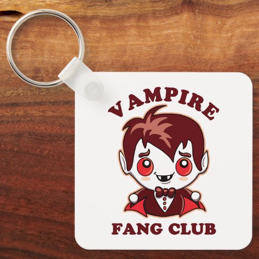Fang Club | Funny Puff und Niedlich Vampire Schlüsselanhänger (Vorderseite)