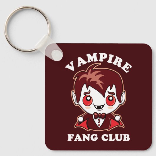 Fang Club | Funny Puff und Niedlich Vampire Schlüsselanhänger (Vorderseite)