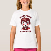Fang Club | Funny Puff und Niedlich Vampire T-Shirt (Vorderseite)
