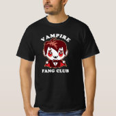 Fang Club | Funny Puff und Niedlich Vampire T-Shirt (Vorderseite)