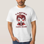 Fang Club | Funny Puff und Niedlich Vampire T-Shirt (Vorderseite)