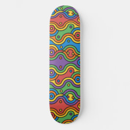 Fang das Wave Abstrakt Art Skateboard