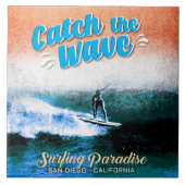 Fang das Wellenreitparadies Fliese (Vorderseite)