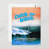 Fang das Wellenreitparadies Postkarte (Vorne/Hinten)