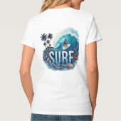 Fang das Wellensurfen T-Shirt (Rückseite)