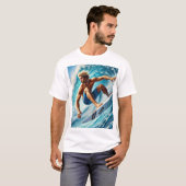 Fang den perfekten Wave - Dynamic Surfer T - Shirt (Vorne ganz)
