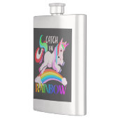 Fang den Regenbogen - Einhorndesigns-15989 Flachmann (Links)