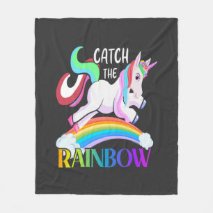 Fang den Regenbogen - Einhorndesigns-15989 Fleecedecke