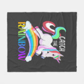 Fang den Regenbogen - Einhorndesigns-15989 Fleecedecke (Vorderseite (Horizontal))