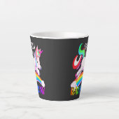 Fang den Regenbogen - Einhorndesigns-15989 Milchtasse (Vorderseite)