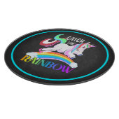 Fang den Regenbogen - Einhorndesigns-15989 Schneidebrett (Ecke)