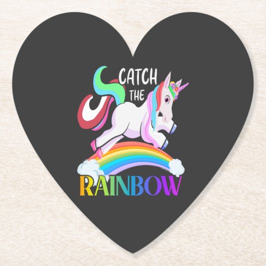Fang den Regenbogen - Einhorndesigns-15989 Untersetzer (Vorderseite)