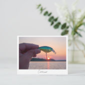 Fang den Sonnenuntergang Postkarte (Stehend Vorderseite)