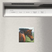 Fang den Wind - Bay Horse Magnet (In Situ (Geschirrspüler))