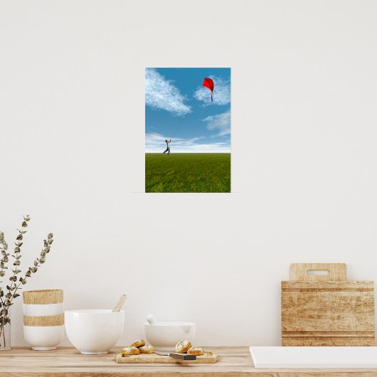 Fang den Wind! Poster (Küche)