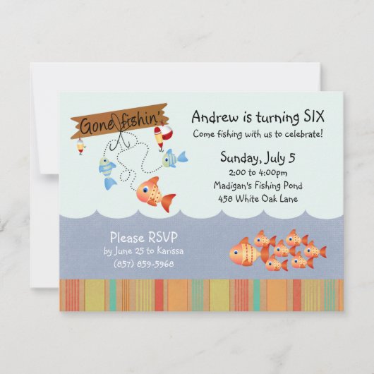 Fang der Tageseinladungen Einladung (Vorderseite)