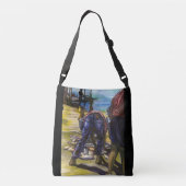 Fang des Morgens, Hafeninsel Tragetaschen Mit Langen Trägern (Rückseite)