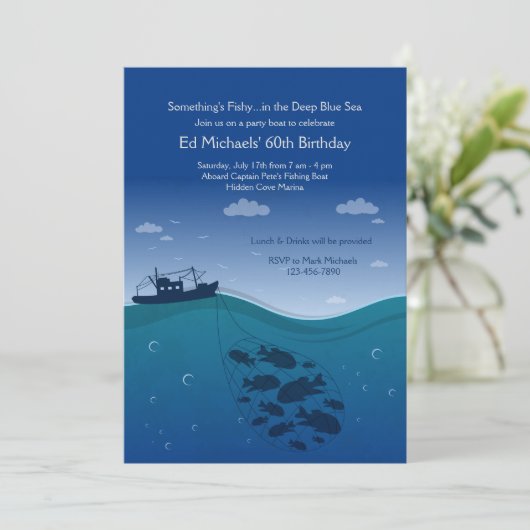 Fang des Tages Einladung (Stehend Vorderseite)