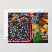 Fang des Tages Meeresfrüchte Markt Taipei, Taiwan Postkarte (Vorne/Hinten)