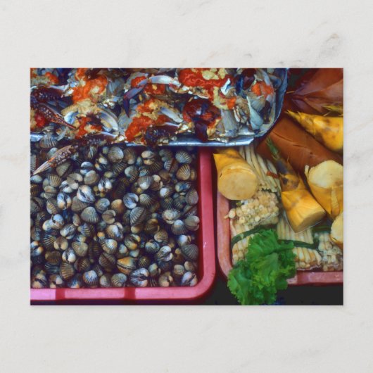 Fang des Tages Meeresfrüchte Markt Taipei, Taiwan Postkarte (Vorderseite)