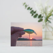Fang die Postkarte für den Sonnenuntergang (Stehend Vorderseite)