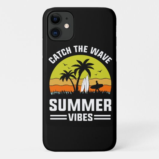 Fang die Wave Summer Vibes Case-Mate iPhone Hülle (Rückseite)