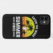 Fang die Wave Summer Vibes Case-Mate iPhone Hülle (Rückseite (Horizontal))