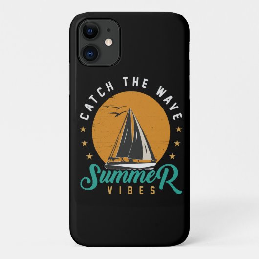 Fang die Wave Summer Vibes Case-Mate iPhone Hülle (Rückseite)
