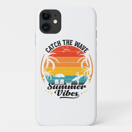 Fang die Wave Summer Vibes Case-Mate iPhone Hülle (Rückseite)