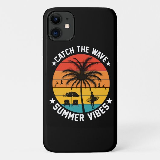 Fang die Wave Summer Vibes Case-Mate iPhone Hülle (Rückseite)