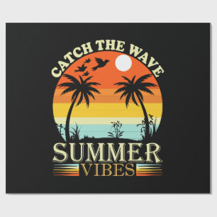 Fang die Wave Summer Vibes Geschenkpapier