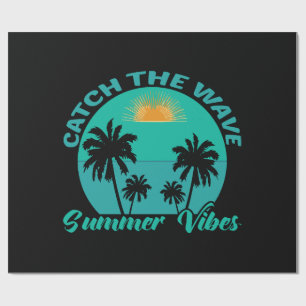 Fang die Wave Summer Vibes Geschenkpapier