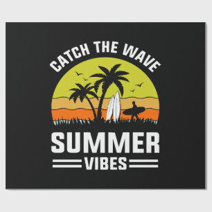 Fang die Wave Summer Vibes Geschenkpapier