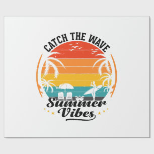 Fang die Wave Summer Vibes Geschenkpapier