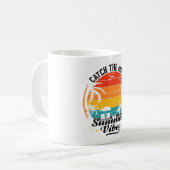 Fang die Wave Summer Vibes Kaffeetasse (Vorderseite Links)