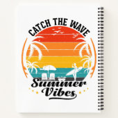 Fang die Wave Summer Vibes Notizblock (Rückseite)