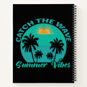 Fang die Wave Summer Vibes Notizblock (Rückseite)