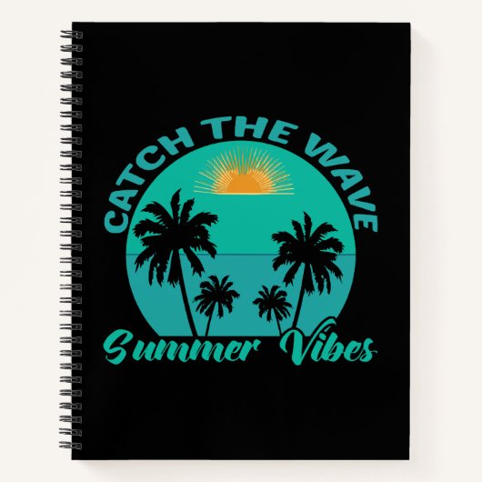 Fang die Wave Summer Vibes Notizblock (Vorderseite)