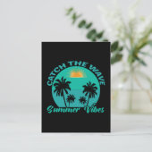 Fang die Wave Summer Vibes Postkarte (Stehend Vorderseite)