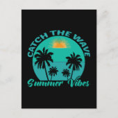 Fang die Wave Summer Vibes Postkarte (Vorderseite)
