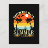 Fang die Wave Summer Vibes Postkarte (Vorderseite)