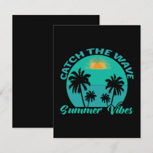 Fang die Wave Summer Vibes RSVP Karte