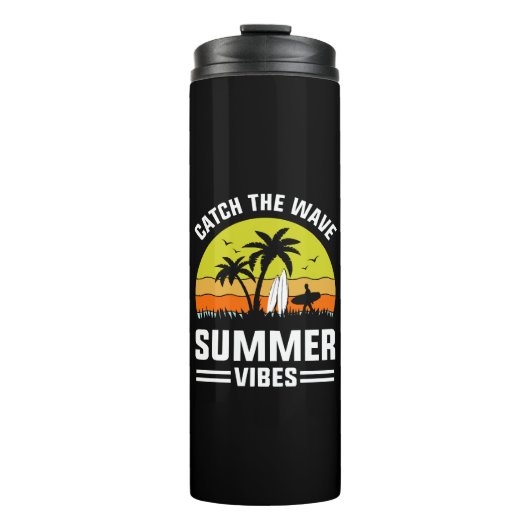 Fang die Wave Summer Vibes Thermosbecher (Vorderseite)